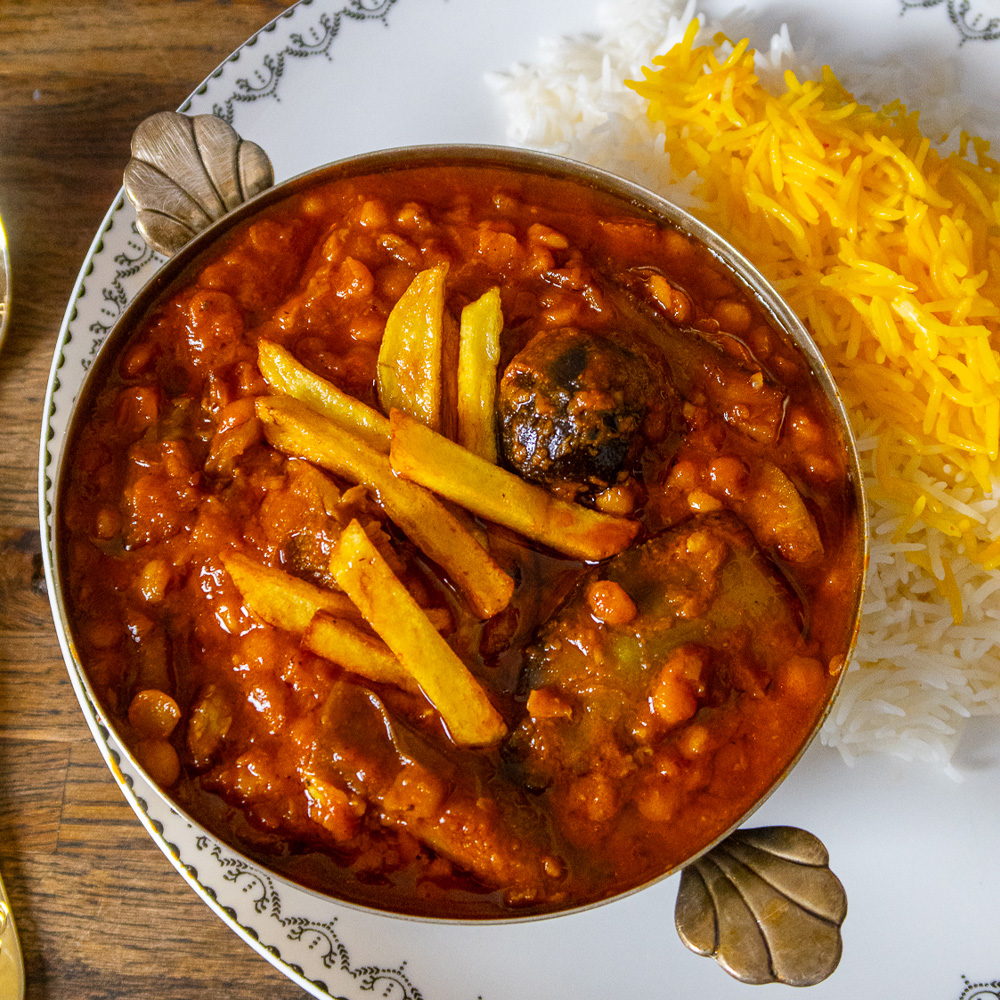 چلو خورشت قیمه